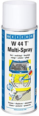WEICON W 44 T Multi-Spray 400 ml, Multifunktionsöl, 1 Spray - 5 Funktionen: Kriechöl, Rostlöser, Korrosionsschutz, Schmiermittel, Pflegespray | Multifunktionsöl, 1 Spray - 5 Funktionen: Kriechöl, Rostlöser, Korrosionsschutz, Schmiermittel, Pflegespray