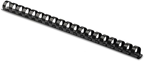 Fellowes Fellowes 52327, Plastic Combs - Round Back, 100 Pack, Black, 5/8,120 Sheet Capacity