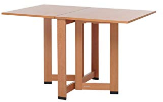 Foppapedretti Cartesio Tavolo con Piani Pieghevoli, Noce