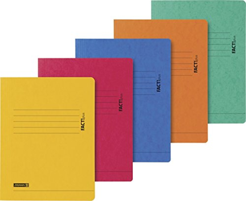 Brunnen 102015395 Jurismappe A4 Fact!plus (Karton, 320 g/m²) 5 Farben sortiert