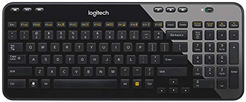 Logitech K360 Tastiera Wireless Compatta per Windows, Layout Scandinavo QWERTY - Nero