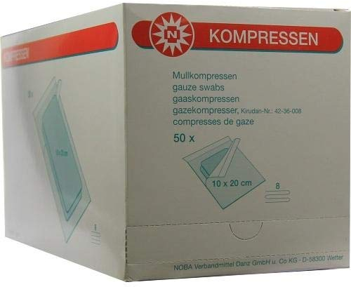 Mullkompressen 10x20 cm Steril 8fach