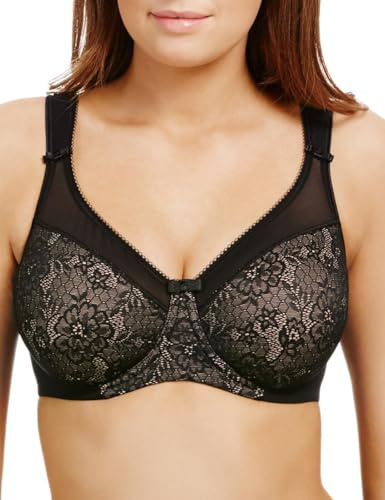 Berlei Women's Beauty Minimiser Everyday Bra, Black, 36F UK