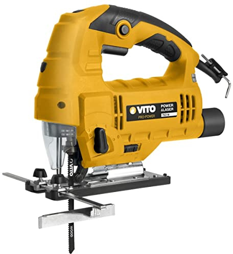 VITO - Scie sauteuse 750W LASER LED pour un guidage optimale inclinaison de la coupe a 45° 6 vitesses protection lame