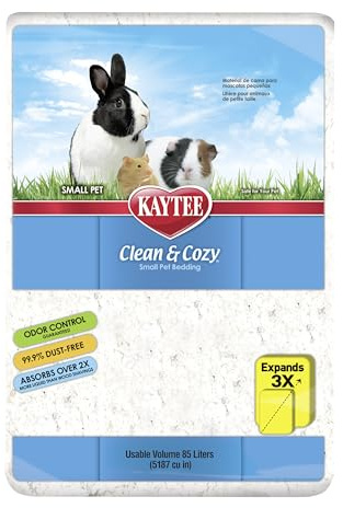 Kaytee Clean & Cozy White Paper Bedding, Made for Small Animals, 85 Liters