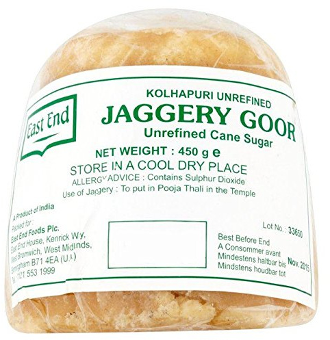 East End Jaggery Goor Unrefined Cane Sugar 450g
