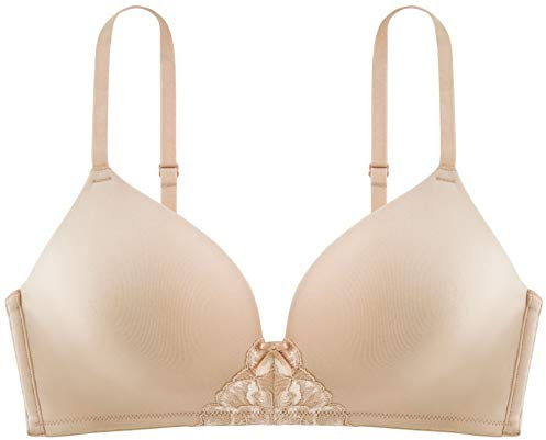 DORINA Women's Michelle Moulded Soft Bra Soft Cup Plain Everyday Bra, Beige (Nude), 32B (Manufacturer Size:32)
