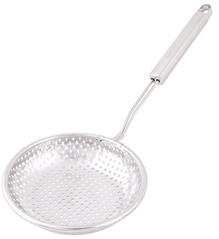 sourcingmap Cuisine en inox passoire louche à fentes conçu Ton Argenté Skimmer