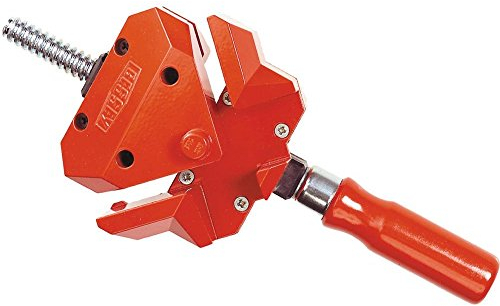 BESSEY Winkelspanner WS3, Spannweite 2 x 55 mm Durchgang 30 mm Tiefe 30 mm, Automatisches Anpassen an verschieden starke Werkstücke, Gewicht 0,96 Kg