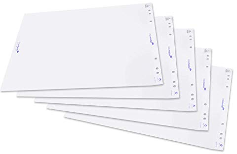 Legamaster 7-156000 Flipchart-Papier, 5 Blöcke mit je 20 Blatt, blanko