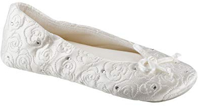 isotoner Totes - bailarinas Mujer, color Blanco, talla L