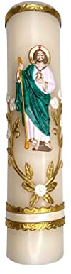 Saint Jude Handmade Candle Cirio De San Judas Tadeo Hecho a Mano