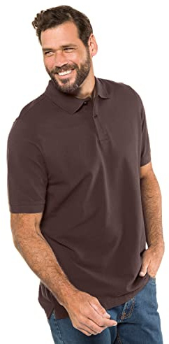 JP 1880 Poloshirt Piquee, Camisa de polo para Hombre, Marrón (Mahagonibraun), 8XL