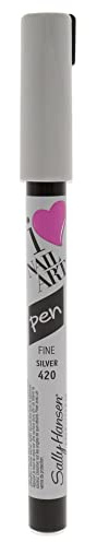 Sally Hansen Nail Art Pens, 0.04 Fluid Ounce Silver 420