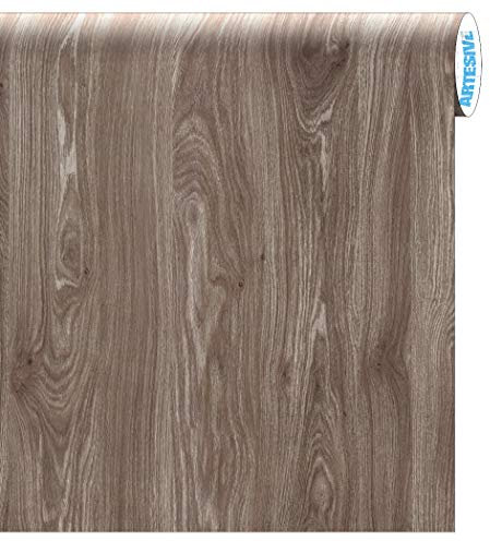 ARTESIVE WD-066 Rovere Moka larg. 60 cm AL METRO LINEARE - Pellicola Adesiva effetto legno per decorazione interni, rinnovare mobili, porte e oggetti di casa