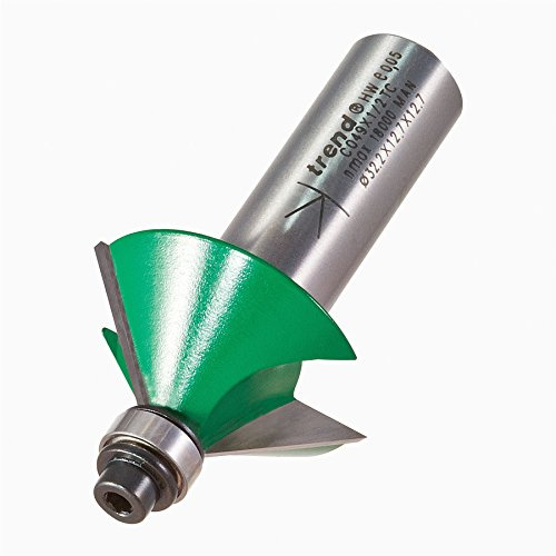 Trend Craftpro Fasfräs, 1/2 Tum Skaft, 12.7 mm Skärdiameter & 45 Graders V-Spår, Hårdmetallspets (Tct), C049 x 1/2Tc