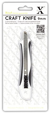 Xcut 9mm Craft Knife (Soft Grip) - Perfect Tool Set for Cutting Matt & Craft Mat, Ideal Art Set for cutting A4 Paper, Lino Cutting Tools, Scrapbook Paper, Craft Paper, Art Paper & Craft Foam