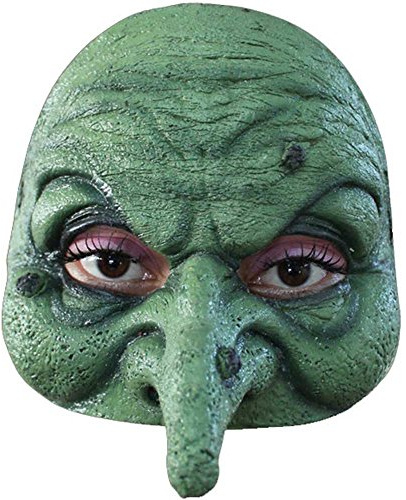 Unbekannt Générique mahal671 – Halbmaske Latex Erwachsene Hexe grün – Einheitsgröße