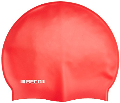 Beco Kinder Silikonehud, ensfarvede Kappe, rot, Einheitsgröße EU