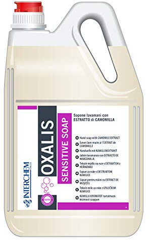 Interchem OXMAL5X4NEU Oxalis Sensitive Soap Sapone Lavamani con Estratti di Camomilla, 4 Taniche da 5 kg