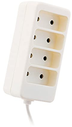 Zenitech - Bloc multiprise 4 Prises 6A 2P - Blanc
