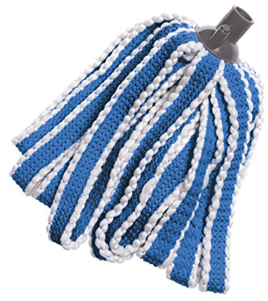 Addis MEGA 100% Microfibre Mop Replacement Refill head, Blue & White