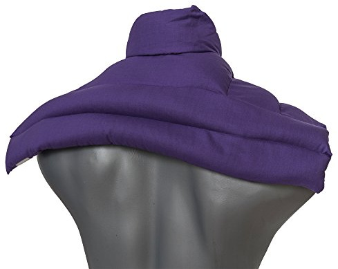 Coussin épaules et nuque avec col aux graines de lin - violet - Coussin thermique - Bouillotte pour cervicales
