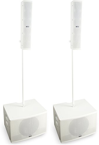 FBT Audio Vertus CS1000 Pair Package Compact Line Array Integrated System White