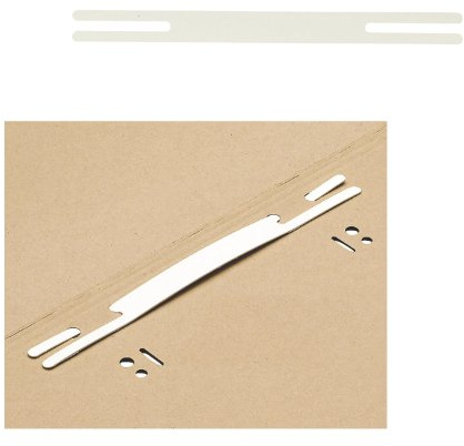ELBA Flachheftzunge, weiß, 50er Pack