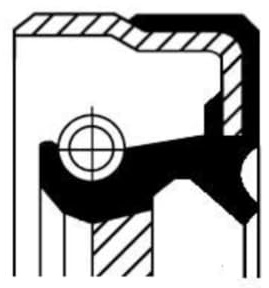 Corteco 01033854B Wellendichtring, Schaltgetriebe | 01033854B passend für 159 Brera Spider Br
