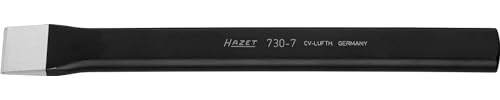 HAZET Burin plat 730-7 I 250 mm I Forgé I Trempé sur toute la longueur I Tranchant de burin affûté I Pour l'enlèvement de matière et l'usinage des matériaux les plus divers'.