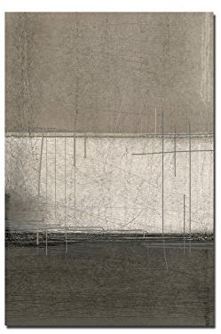 120x80cm - Fotodruck auf Leinwand und Rahmen Kunstmalerei abstrakt braun/beige - Leinwandbild auf Keilrahmen modern stilvoll - Bilder und Dekoration