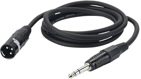 DAP Audio XLR mâle vers jack stéréo noir 6 m