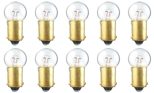 CEC Industries #55 Bulbs, 7 V, 2.87 W, BA9s Base, G-4.5 Shape (Box of 10)