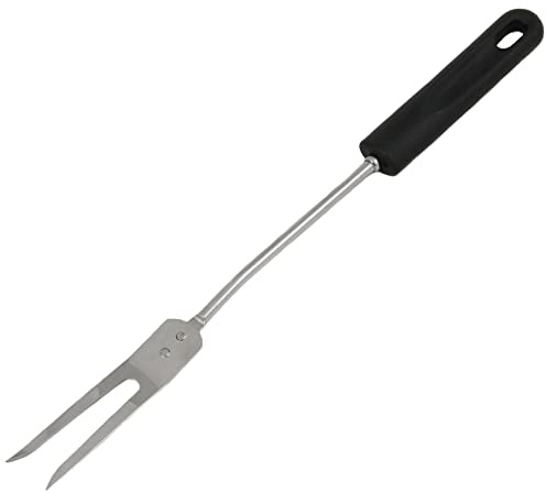 Chef Craft Basic Stainless Steel Forchetta per la Cottura della Carne, Nero