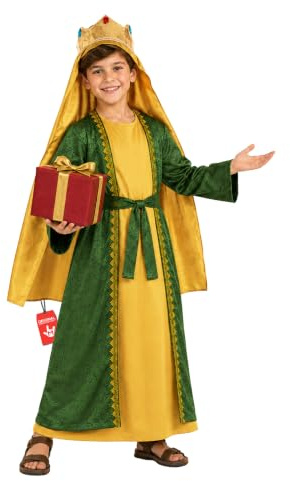 fun shack Wiseman Costume Kids, Christmas Costume for Kids, L