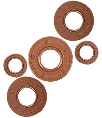 NJK Set: Wellendichtringe Motor kpl, braun - Simson SR4-1 Spatz (Motor M52 KH)