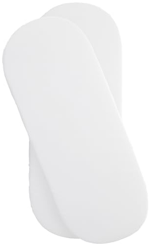 Clair de Lune 2 Pack Jersey Cotton Moses Basket Sheets 74 x 30 cm (White)