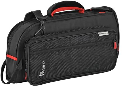 GEWA Prestige SPS Gig Bag Flugelhorn - Cordura 1680 Denier - 20 mm padding with fibreglass insert - Plywood insert for bell - Accessory pocket - Backpack/shoulder strap - Black