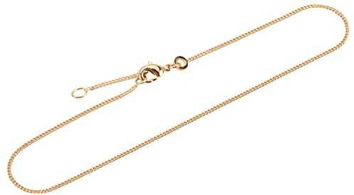 NKlaus CHAINE DE FOOTBALLES 25cm Chaîne royale 1,1mm dorée à l'or fin 18K 750g 5504
