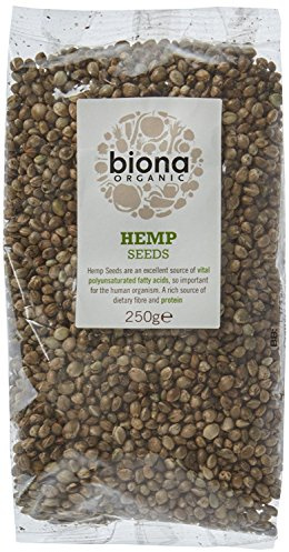 Biona Organic Whole Hemp Seeds 250g (Pack of 4)