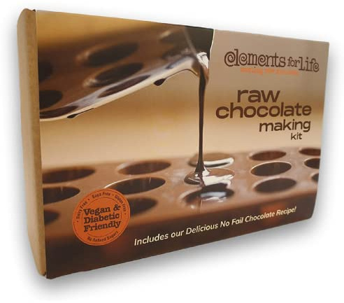 Chocolate Making Kit Vegan Gift | Premium Quality Criollo Raw Cacao | Dairy and SOYA Free | Includes Reusable Silicone Mould