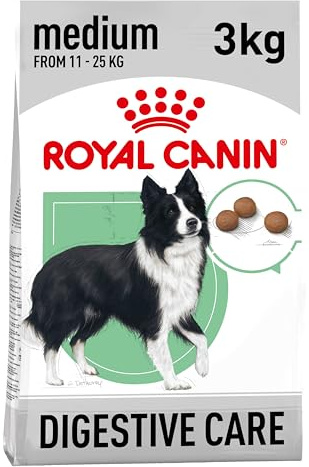 Royal Canin CCN Digestive Care Medium | 3kg | Alleinfuttermittel für Hunde | Für ausgewachsene und ältere mittelgroße Hunde (11 bis 25 kg) mit empfindlicher Verdauung | Trockenfutter