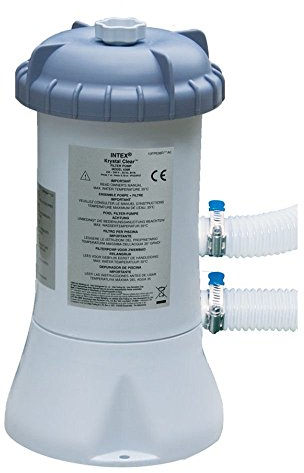 Intex Krystal Clear - Pompa a filtro da 2000 litri/ora, adatto per piscine da 2,4 m, 3 m, 3,7 m