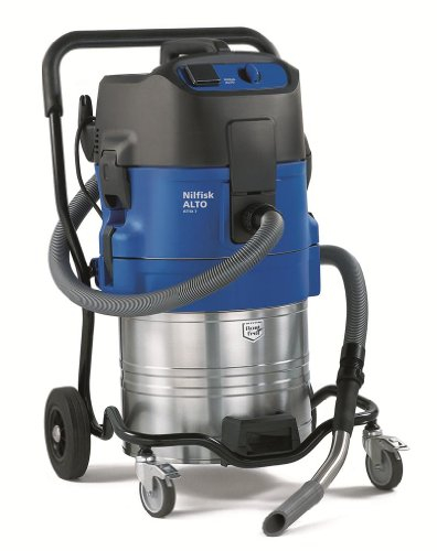 Nilfisk Nass-/Trockensauger ATTIX 751-11 (Industriesauger / Sauger mit 1500 W, Behälter kippbar 70 L, Kabel 7,5 m) 302001523, Multi Black, Blue, Silver