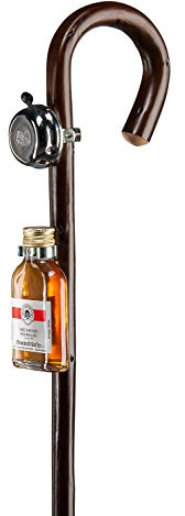 Gehstock Wanderstock Vatertag mit Glocke und Schnaps