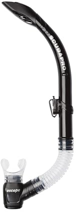 SCUBAPRO Escape Semi-Dry Snorkel, with Purge Valve and Splashguard Barrel-Top Design