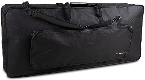 Keyboard Gig Bag Basic, 108x45x18 cm, mit Notentasche, schwarz, reiß- und wasserfest
