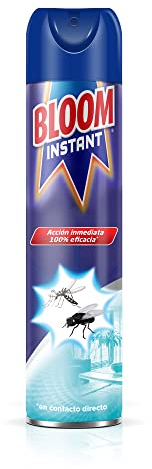 Bloom Instant Aerosol contra moscas y mosquitos 600ml, insecticida en aerosol contra insectos voladores, acción inmediata, 100% eficacia (en contacto directo)