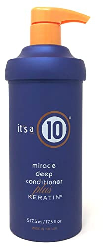 It's A 10 Miracle Deep Conditioner Plus Keratin for Unisex, 17.5 Ounce